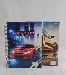 Caderno Universitrio 192 Folhas 12 Matérias Fast Race – Jandaia