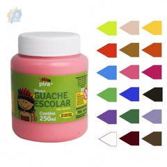 Tinta Guache Cores Sortidas 250ml – Piratininga