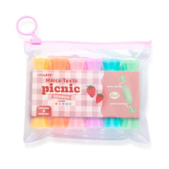 Marca Texto Mini 2 em 1 Bombom Picnic - Leo&Leo