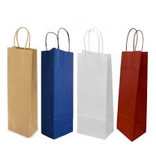 Sacolas Garrafas Vinho, Destilados, Champagnes 15,5cm X 37,5cm X 8cm - Scrity