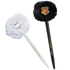 Caneta Corpo Metal com Pompom e Aplique Harry Potter - Leo&Leo