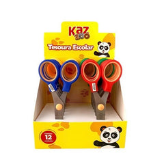 Tesoura Escolar 14cm Colorido - KAZ